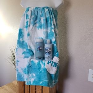 PINK Tie Dye Wrap Set